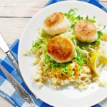 Keto Cauliflower Risotto with Scallops Recipe