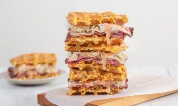 Keto Reuben Chaffles Recipe