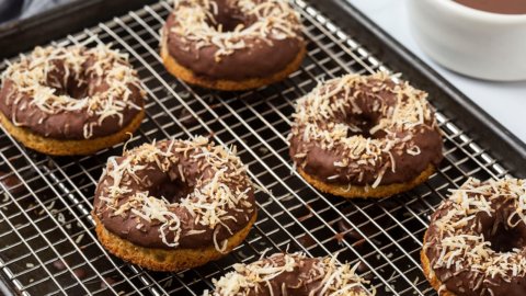 Keto Vanilla Donuts with Chocolate Glaze Recipe