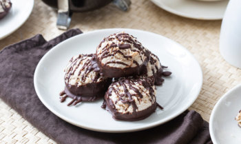 Keto Chocolate Dipped Macaroons Recipe