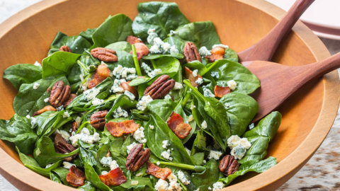 Keto Spinach Salad with Bacon