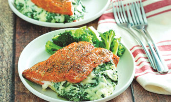 Snappy Stuffed Salmon Recipe
