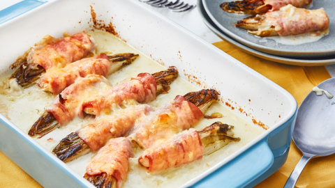 Cheesy Endive and Ham Casserole Recipe