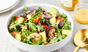 Keto Roasted Eggplant and Red Pepper Recipe