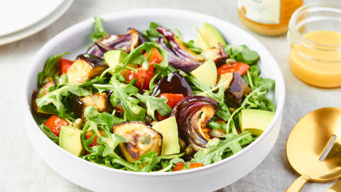 Keto Roasted Eggplant and Red Pepper Recipe