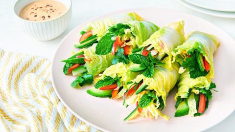 Keto Vegan Rainbow Summer Roll Recipe