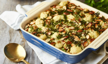 Keto Cauliflower Herb Casserole Recipe