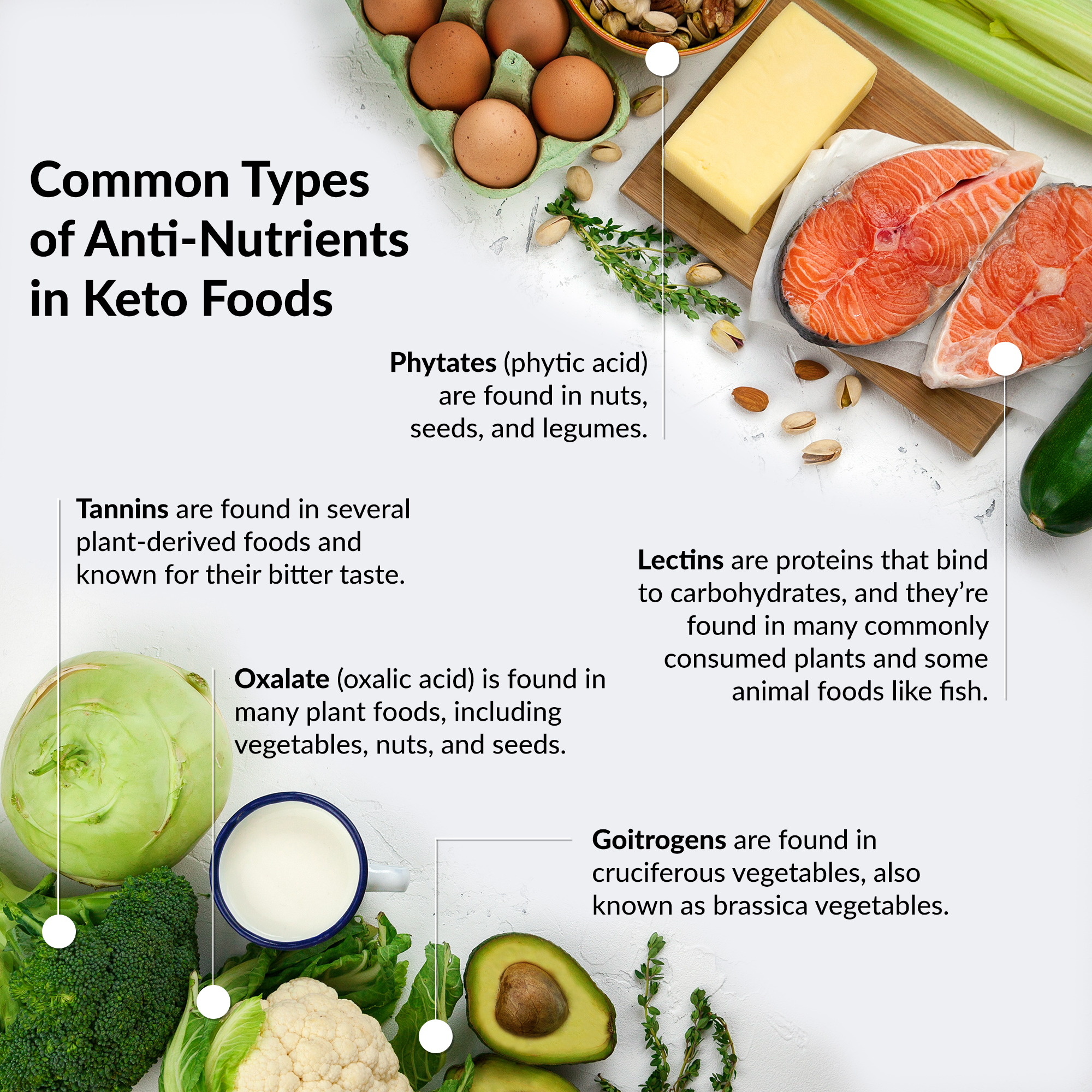 Keto-Mojo Common Types of Anti-Nutrients in Keto Foods